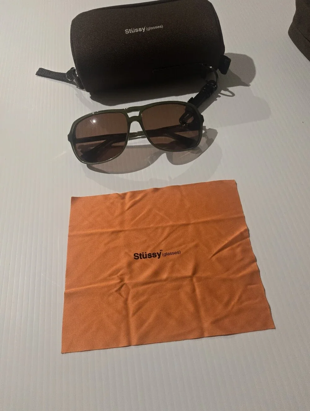 Stussy Fiander Flander Army With Case And Orange Cloth Vintage Y2k NWT